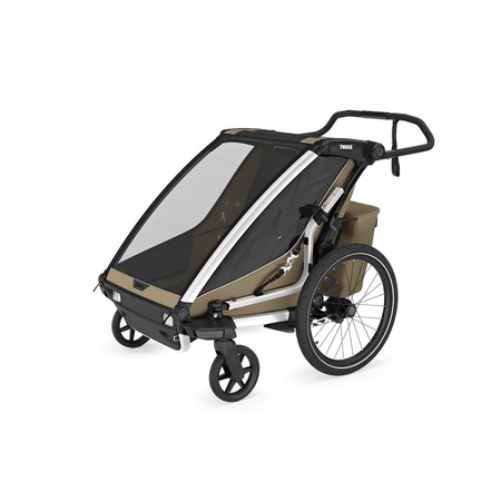 Przyczepka rowerowa dla dziecka Thule Chariot Cross 2 Double – khaki