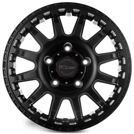 Felga aluminiowa Evo Corse Atlas NK 8x17" do off-roadu i rajdów terenowych - czarna z połyskiem - Toyota