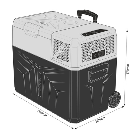 Lodówka przenośna kompresorowa Yolco BCX40 Grey