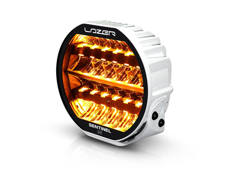 Okrągła lampa LED Lazer Sentinel 9” Elite Gen2 ze światłem pozycyjnym - biała