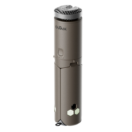 Teleskopowa lampa kempingowa LED OuTask TD-1 500 lm – brązowa (Tactical Earth)