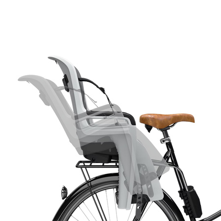 Odchylany fotelik rowerowy na ramę Thule RideAlong 2 – jasnoszary