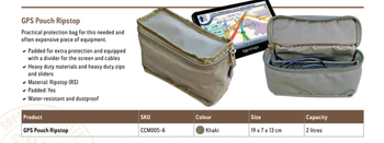 Etui na nawigację GPS Camp Cover — kolor khaki