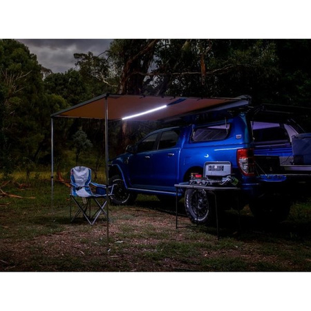 Markiza boczna ARB 2,5 x 2,5 m z oświetleniem LED, aluminiowa obudowa