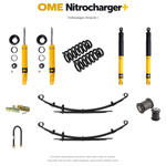 Zestaw zawieszenia OME Nitrocharger+ – Amarok I, V6, stalowy zderzak z wyciągarką, średnie obciążenie tyłu