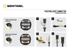 Okrągła lampa LED Lazer Lamps Sentinel 9″ Standard — czarna, ze światłem pozycyjnym