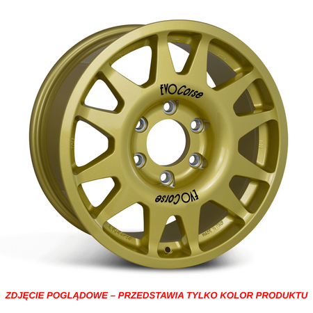 Felga aluminiowa Evo Corse DakarZero 8x17" do off-roadu i rajdów terenowych - złota - Toyota