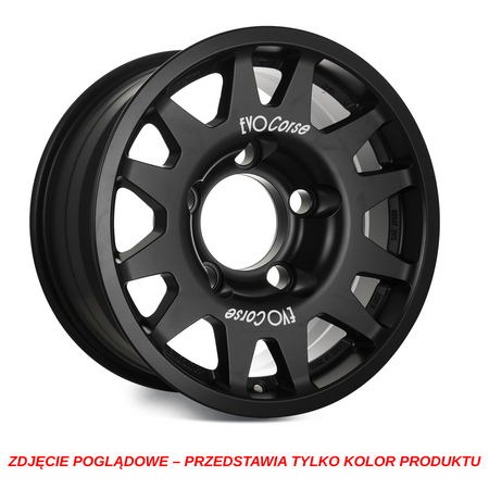 Felga aluminiowa Evo Corse DakarForged 8.5x17" do off-roadu i rajdów terenowych - czarna matowa - Toyota