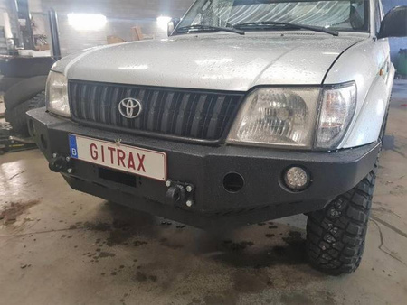 FABRYKA 4x4 zderzak przód bez bullbara do wersji z plastikowymi poszerzeniami nadkoli Toyota Land Cruiser J95 96-99