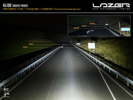 Listwa LED Lazer Lamps Glide-18 Standard z białym światłem pozycyjnym
