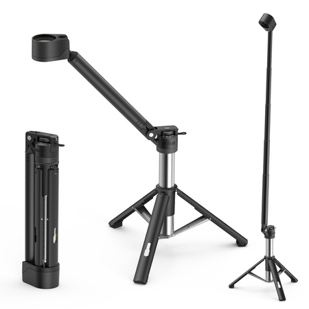 Teleskopowa lampa kempingowa LED OuTask TD-2 1500 lm – czarna
