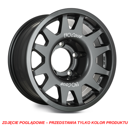 Felga aluminiowa Evo Corse DakarZero 7x16" do off-roadu i rajdów terenowych - antracytowa - Toyota