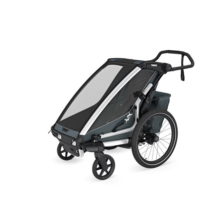 Przyczepka rowerowa dla dziecka Thule Chariot Cross 2 Single – szaroniebieski