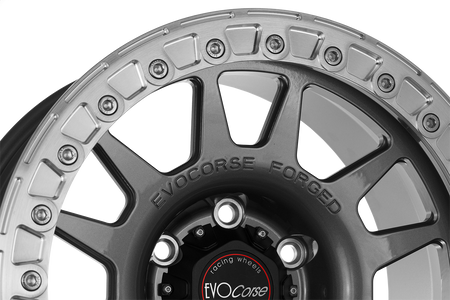Felga aluminiowa Evo Corse Dakar BL Forged 9x17" do off-roadu i rajdów terenowych - antracytowa - Toyota
