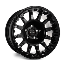 Felga aluminiowa Evo Corse Atlas NK 8x17" do off-roadu i rajdów terenowych - czarna z połyskiem - Toyota