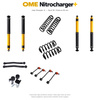 Zestaw zawieszenia OME Nitrocharger+ – Jeep Wrangler JL 4-drzwiowy 3.6 V6, Sport 90 / Rubicon 65 mm, lekki przód, stałe 300 kg z tyłu, terenowy