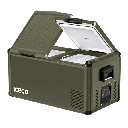 Lodówka kompresorowa ICECO VL90PROD 90 l 12/24 V Dual Zone – oliwkowa