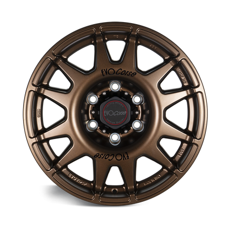Felga aluminiowa Evo Corse DakarSuperZero 8.5x17" do off-roadu i rajdów terenowych - brązowa matowa - Toyota