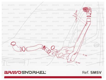 Snorkel Bravo Mercedes Sprinter W907 (2018- ) 2.1 / 3.0L