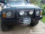 Zderzak przedni z bullbarem bez otworów na lampy Fabryka4X4 – Nissan Patrol Y60