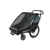 Przyczepka rowerowa wielofunkcyjna na dwa miejsca Thule Chariot Cab – ciemnoszara