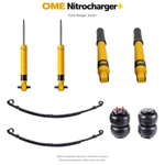 Zestaw zawieszenia OME Nitrocharger+ – Ford Ranger 2022+, lift 0/40 mm, średnie obciążenie tyłu, resory paraboliczne z poduszkami