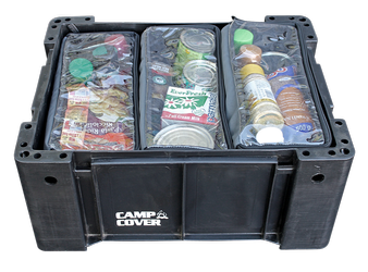 Zestaw organizerów do skrzynki Camp Cover Ammo Pouch — 3 x 1/3 — kolor grafitowy
