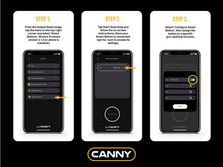 Inteligentny przycisk Canny – Lazer