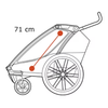 Przyczepka rowerowa wielofunkcyjna na dwa miejsca Thule Chariot Cab – ciemnoszara