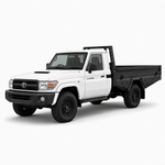 AluBlack Platforma ładunkowa z opuszczanymi burtami do Toyota Land Cruiser 79 z pojedynczą kabiną