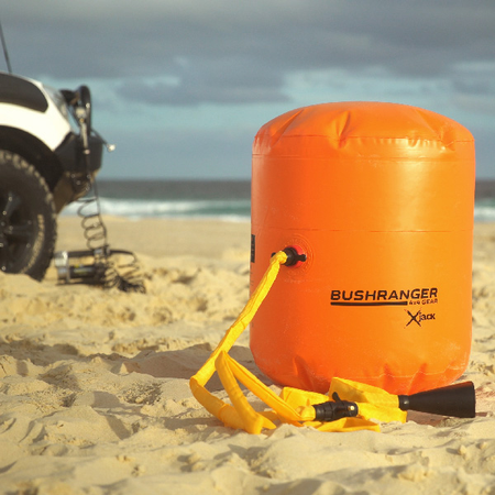 Offroadowy podnośnik pneumatyczny Bushranger X-Jack z adapterem do kompresora