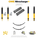 Zestaw zawieszenia OME Nitrocharger+ – Toyota Land Cruiser HZJ71/HZJ74 4.2 Diesel, lekki przód, średnie obciążenie tyłu