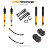 Zawieszenie OME Nitrocharger+ Toyota Hilux Travo MY26 20–40/50 mm – stałe 300 kg z tyłu, paraboliczne + poduszki / mocniejsze tłumienie przodu