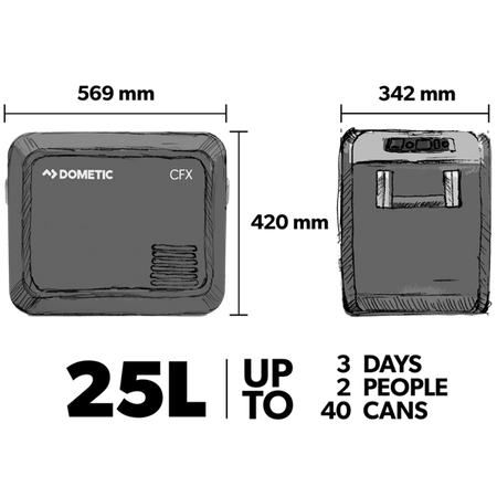 Lodówka kompresorowa Dometic CFX3 25 – 25 l