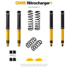 Zestaw zawieszenia OME Nitrocharger+ – Jeep Wrangler JL 4-drzwiowy 3.6 V6, 50 mm, pod sam zderzak, średnie obciążenie tyłu, mocniejsze tłumienie przodu