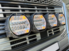 Okrągła lampa LED Lazer Lamps Sentinel 9″ Chrome — chromowane wnętrze, ze światłem pozycyjnym