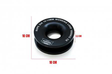 Zblocze do liny syntetycznej Dragon Winch 10 000 kg / 22000 lbs