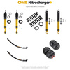 Zestaw zawieszenia OME Nitrocharger+ – Hilux Revo 2016–2025, 20–40/40 mm, różne obciążenia przodu, stałe 300 kg z tyłu, paraboliczne + poduszki, mocniejsze tłumienie przodu – bez dystansu przewodów hamulcowych