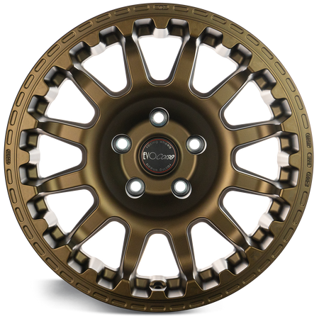 Felga aluminiowa Evo Corse Atlas NK 8x17" do off-roadu i rajdów terenowych - brązowa matowa - Toyota
