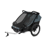 Przyczepka rowerowa wielofunkcyjna na dwa miejsca Thule Chariot Cab – ciemnoszara