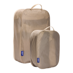 Zestaw organizerów bagażowych Thule Packing Cube S + M – kolor beżowy Gentle Beige