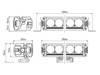 Zestaw Lazer Lamps Triple-R 1250 Smartview z kontrolerem i CANM8 Duo