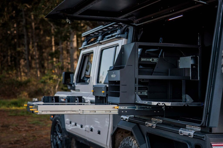 AluBlack Platforma ładunkowa z zabudową do Ineos Grenadier Quartermaster 2023+ z podwójną kabiną