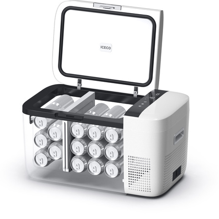Lodówka kompresorowa ICECO GO20 20 l 12/24 V Dual Zone – biała