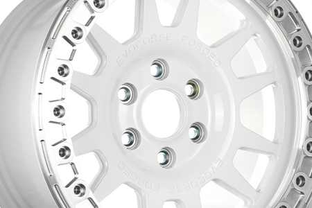 Felga aluminiowa Evo Corse Dakar BL Forged 9x17" do off-roadu i rajdów terenowych - biała - Toyota