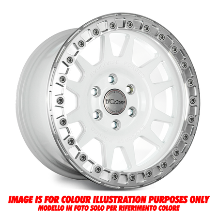 Felga aluminiowa Evo Corse Dakar BL Forged 9x17" do off-roadu i rajdów terenowych - biała - Toyota