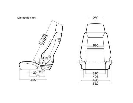Recaro - Fotel Specialist - S - Artista black / Artificial leather black
