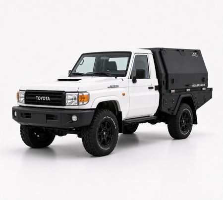 AluBlack Platforma ładunkowa z zabudową 3/4 do Toyota Land Cruiser 79 z pojedynczą kabiną