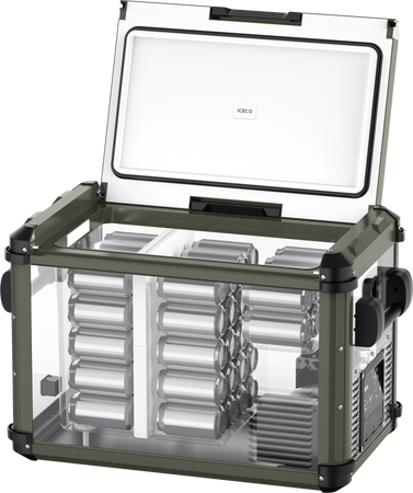 Lodówka kompresorowa ICECO VL45PROD 45 l 12/24 V Dual Zone – oliwkowa