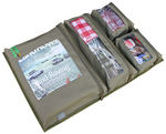 Organizer na drzwi Camp Cover z przezroczystymi kieszeniami — 4 kieszeni — kolor khaki